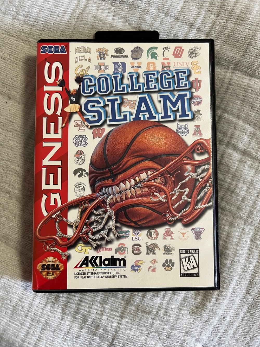 Sega Genesis College Slam Video Game